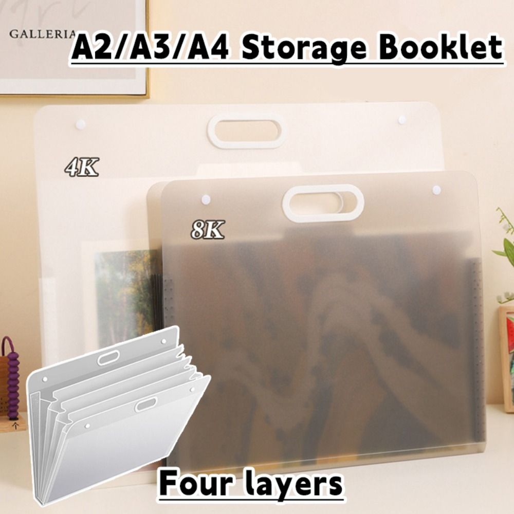 Document Scanner Portable - Pasta Simples A2/A3/A4 com Quatro Camadas,