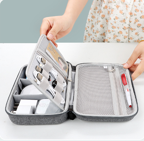 Tech Accessories Hard Case - Estojo Organizador Portátil Impermeável de EVA