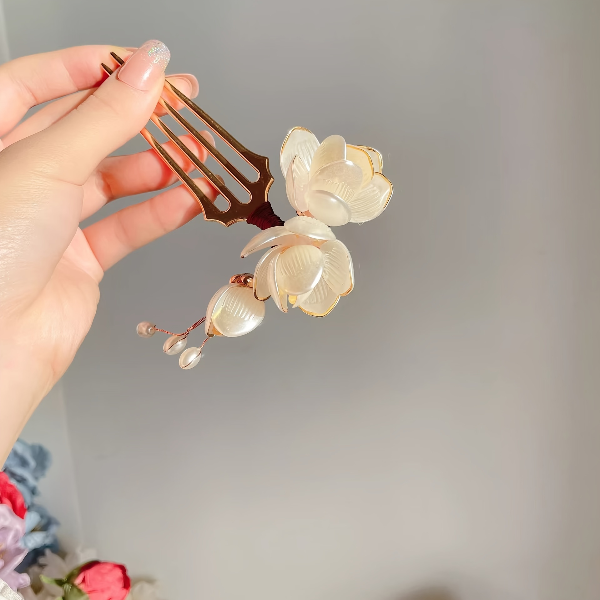 Tech Accessories For Women - Pente de Cabelo Estilo Chinês com