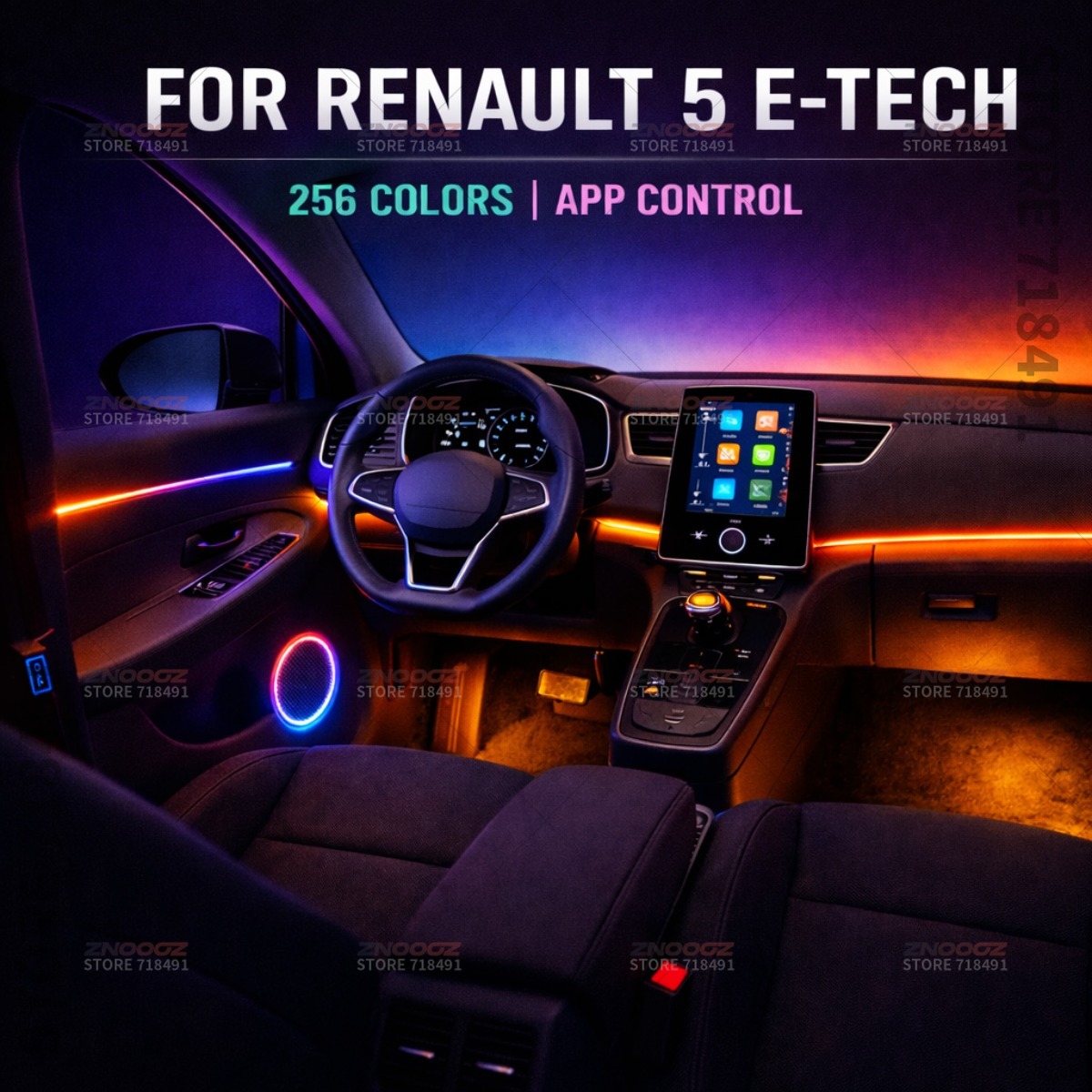 22 em 1 rgb interior do carro  - Tech Accessories Renault avaliação e preço