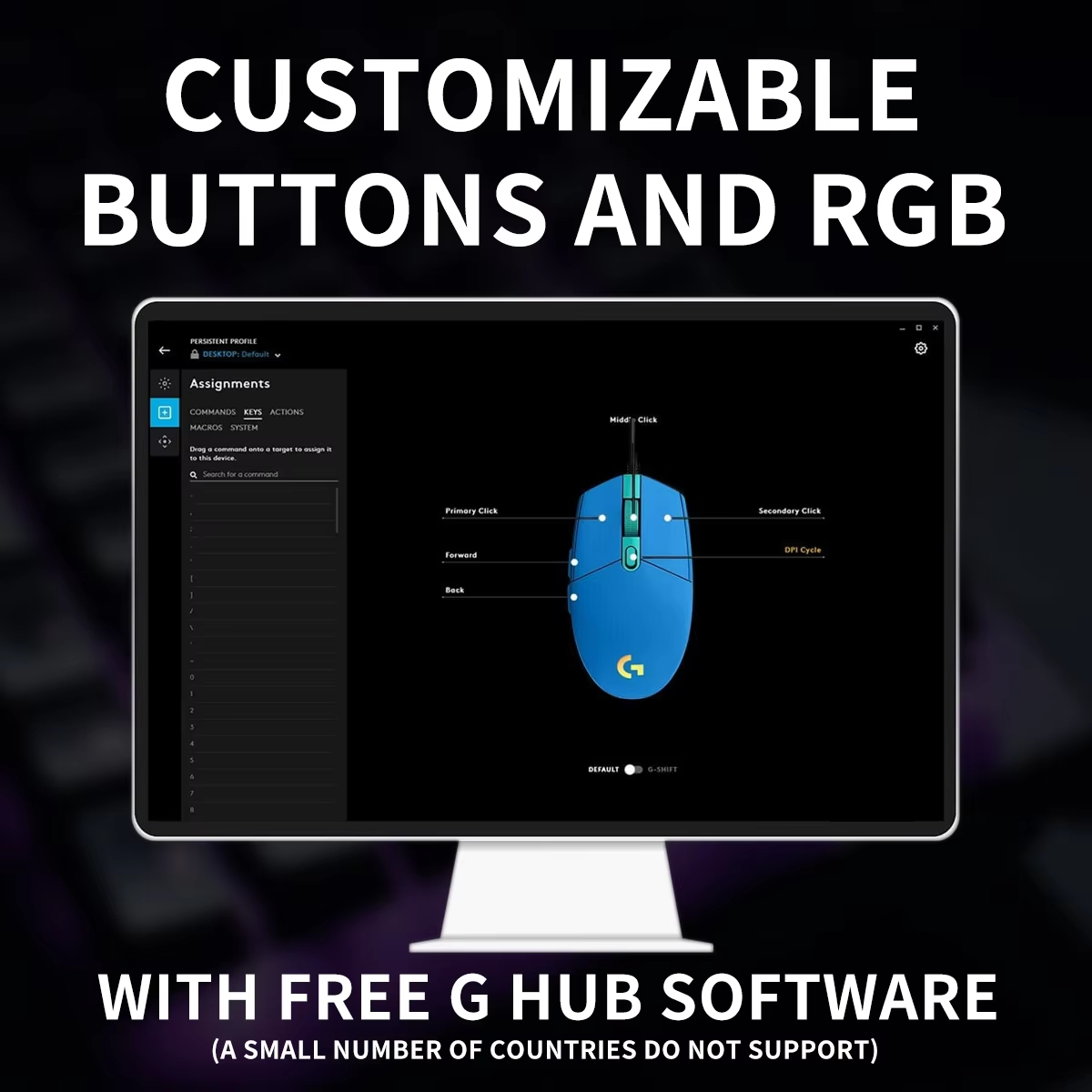 Mouse Gamer Logitech G203 RGB  - Logitech Mouse G203 avaliação e preço