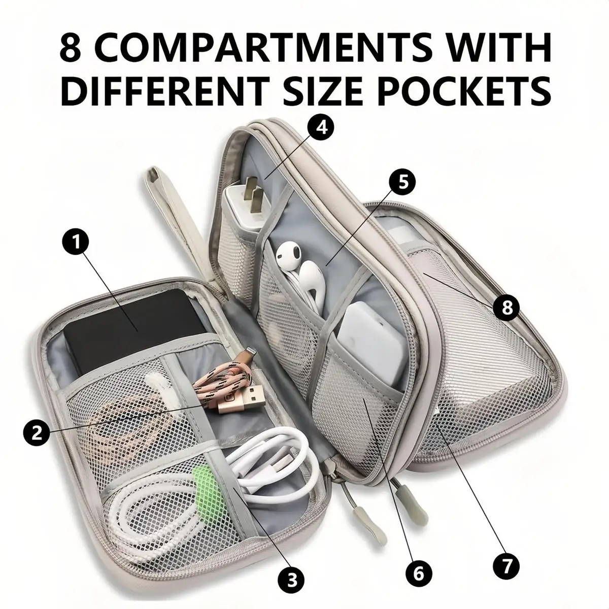 Bolsa Organizadora de Cabos à  - Tech Accessories Hard Case avaliação e preço