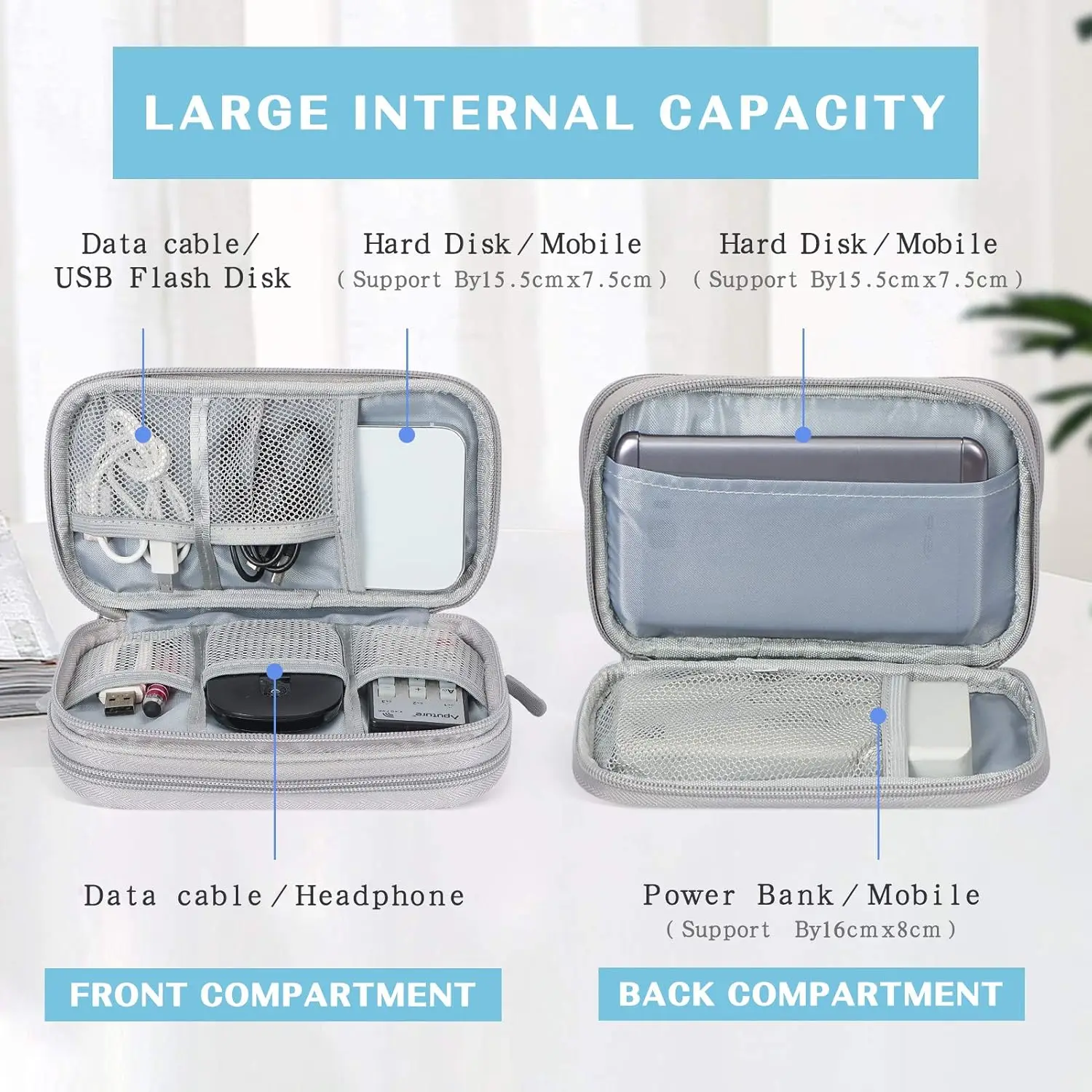 Bolsa Organizadora de Cabos à  - Tech Accessories Hard Case avaliação e preço