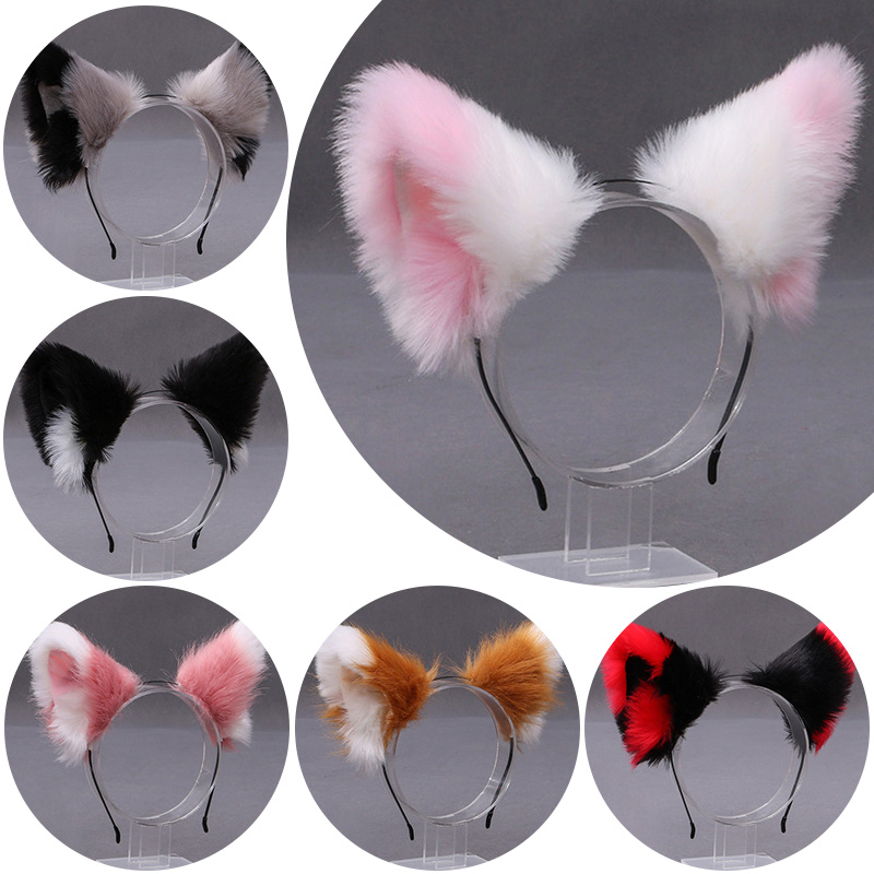 Tiara de Pelúcia Orelhas de Ga - Tech Accessories For Women avaliação e preço