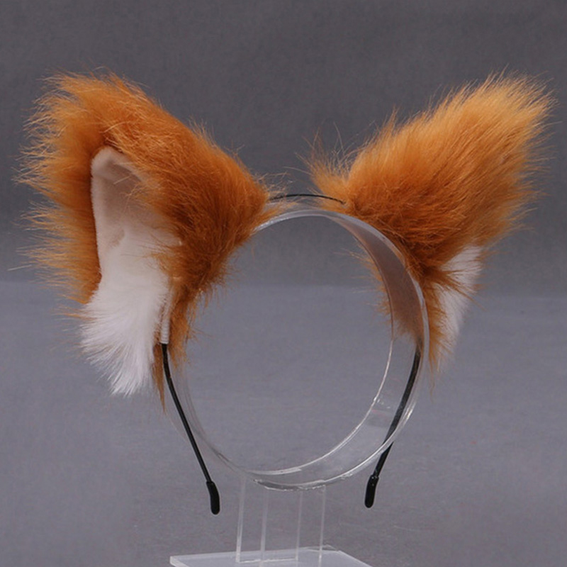 Tiara de Pelúcia Orelhas de Ga - Tech Accessories For Women avaliação e preço