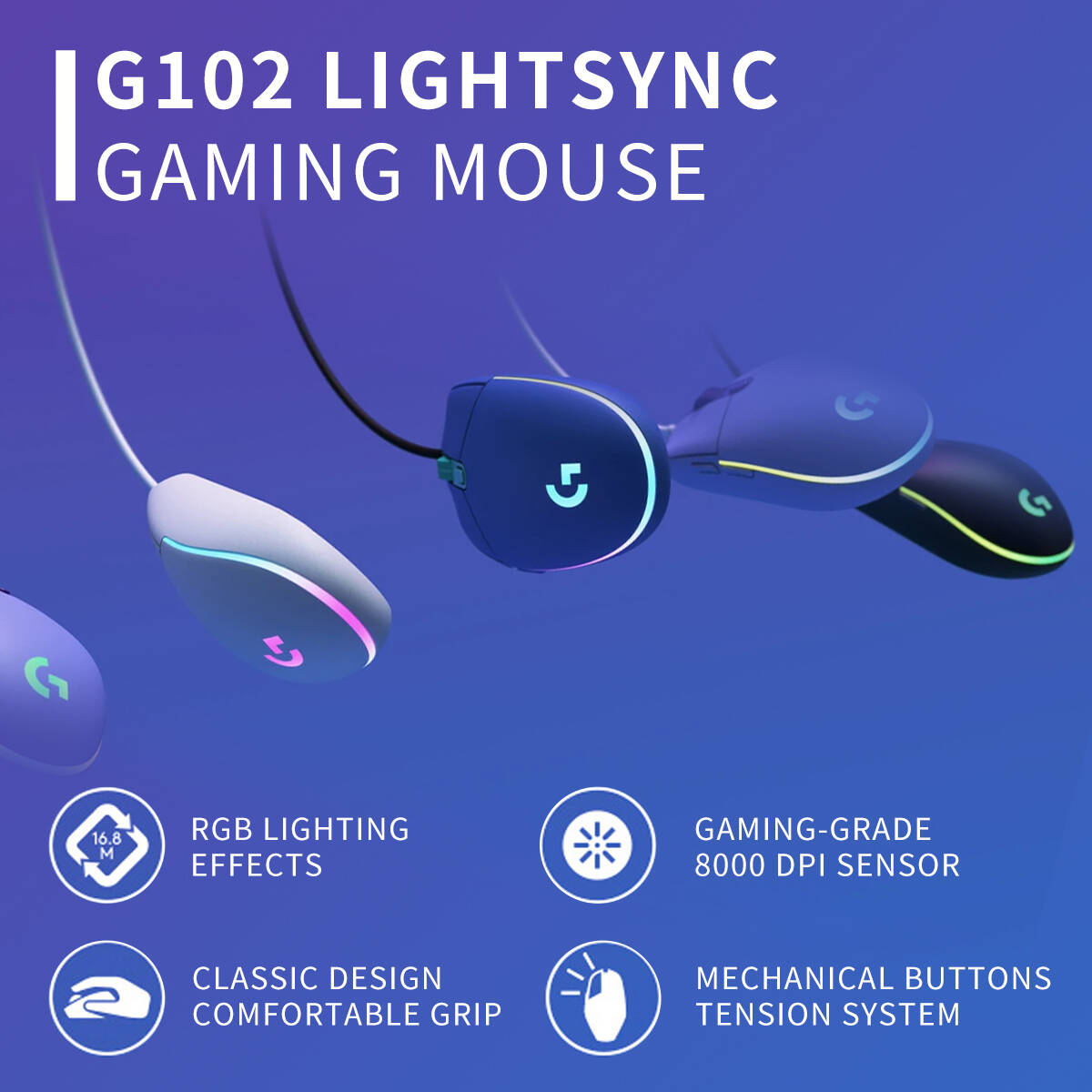 Mouse Gamer Logitech G203, Pre - Logitech Mouse G203 avaliação e preço