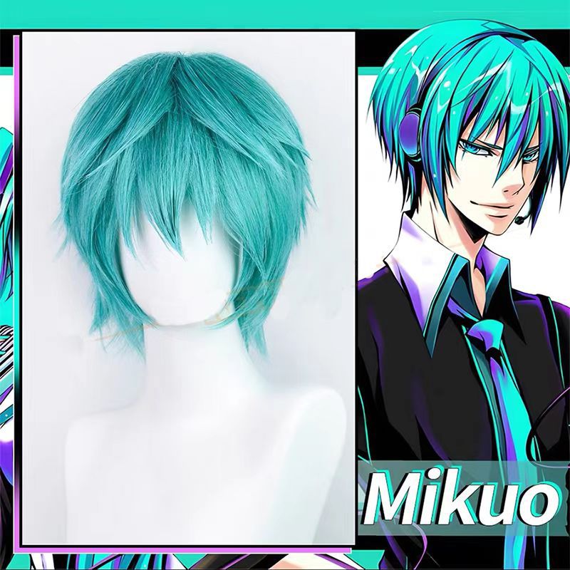 Peruca de Cosplay Mikuo Anime  - Tech Accessories For Men avaliação e preço