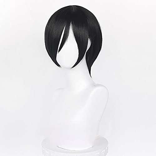 Cabelo preto curto e reto para - Tech Accessories For Men avaliação e preço